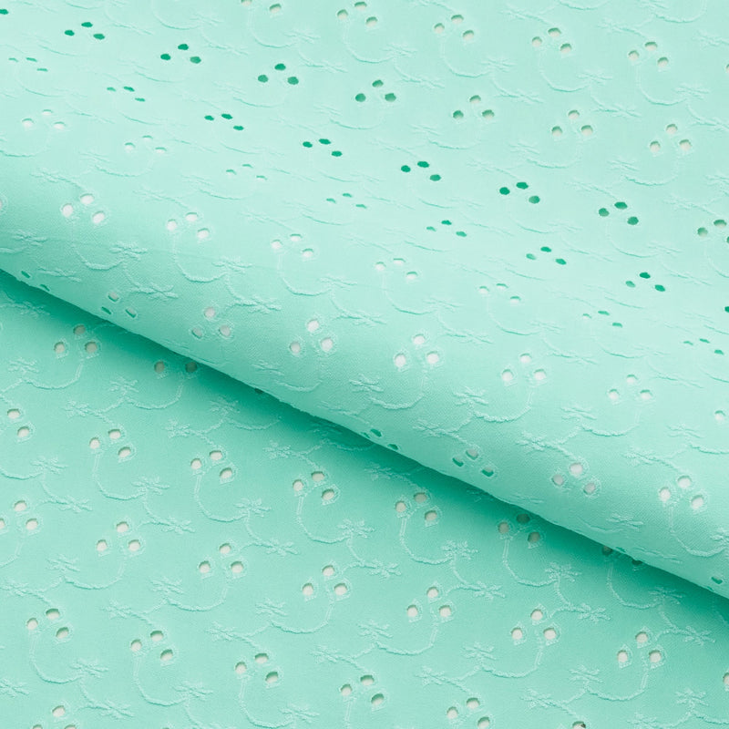 Eyelet Polyester Spandex Jacquard Fabric | Blue Moon Fabrics
