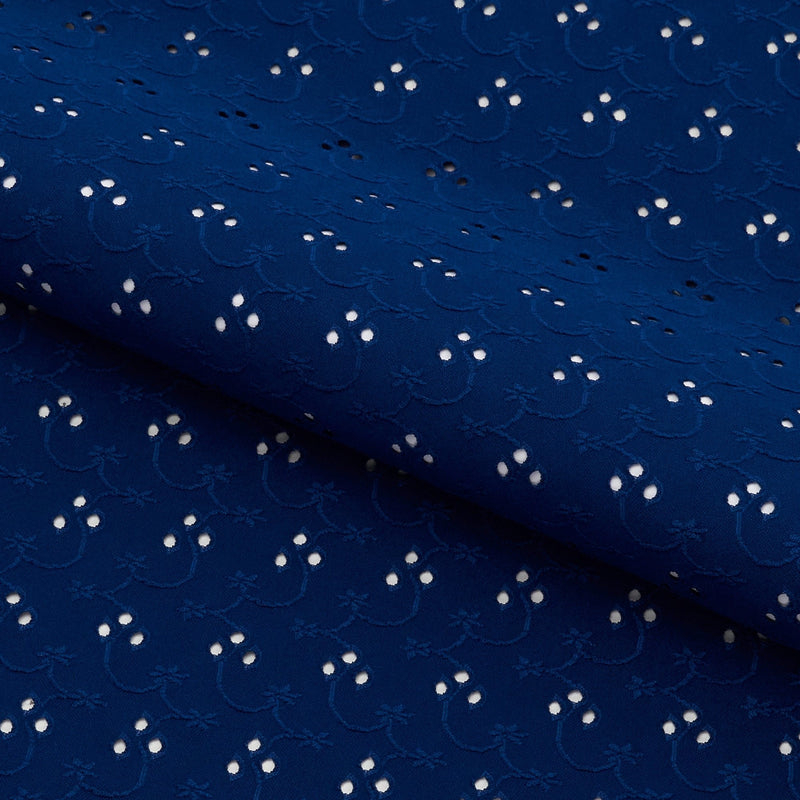 Eyelet Polyester Spandex Jacquard Fabric | Blue Moon Fabrics