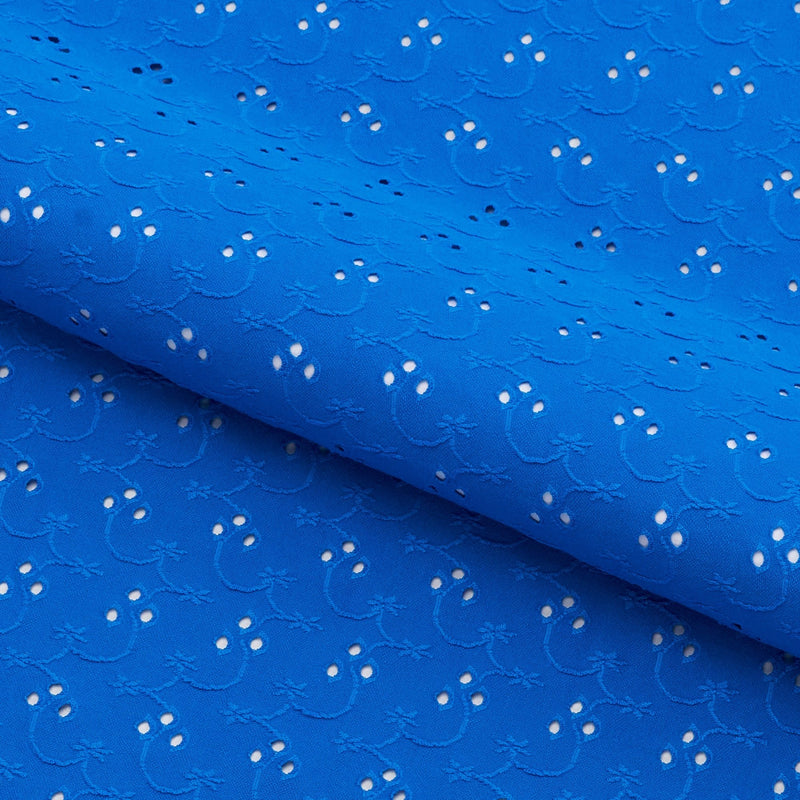 Eyelet Polyester Spandex Jacquard Fabric | Blue Moon Fabrics