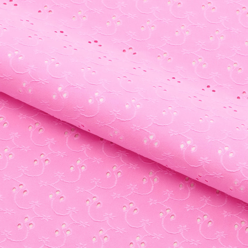 Eyelet Polyester Spandex Jacquard Fabric | Blue Moon Fabrics