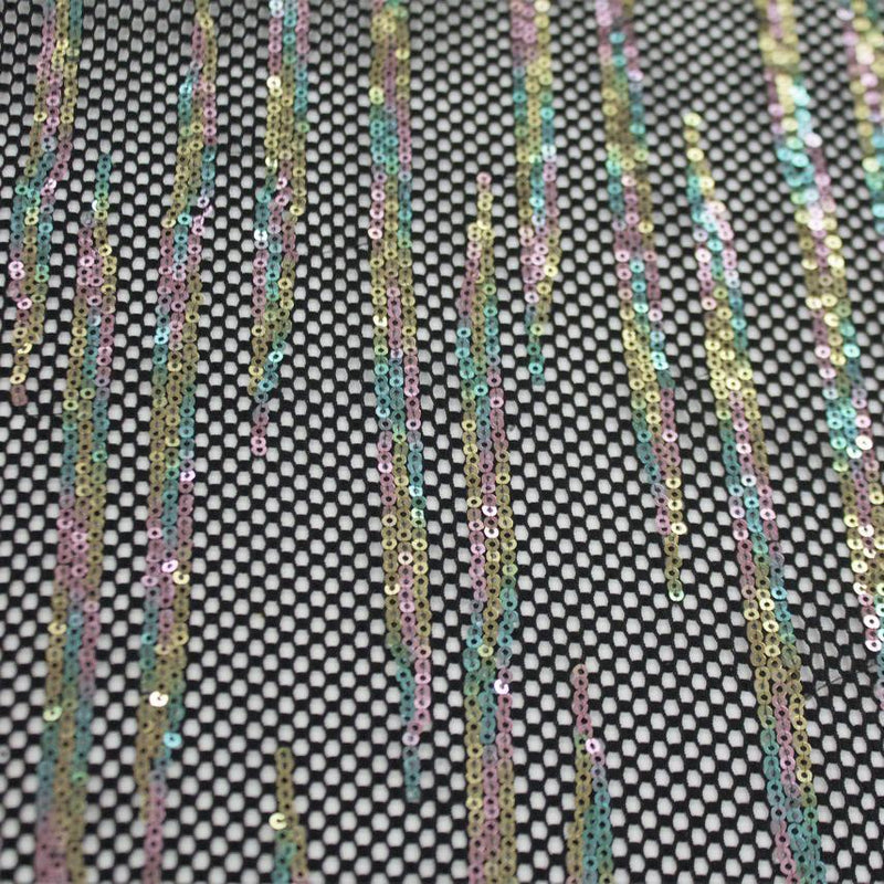 Flair Stretch Netting Sequin | Blue Moon Fabrics