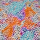 Funky Airbrushed Spots Printed Spandex Fabric | Blue Moon Fabrics