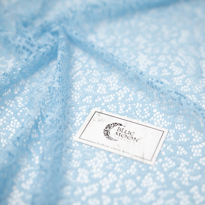 Gabrielle Stretch Lace Fabric | Blue Moon Fabrics