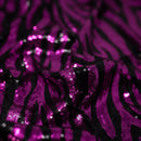 Zebra Glitz Spandex Sequin Fabric | Blue Moon Fabrics