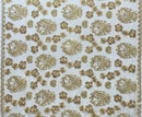Gold Hibiscus Tonga Seal Lace 