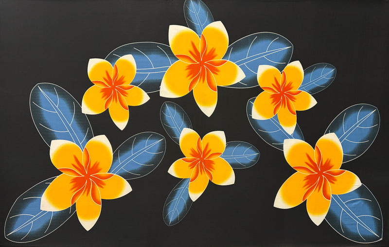 Plumeria Polyester Sarong | Islands Fabric