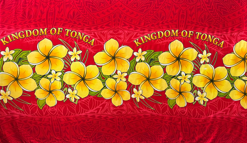 Plumeria Kingdom of Tonga Sarong