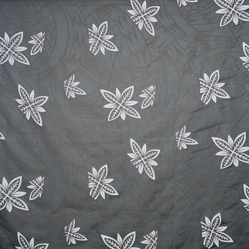 Floral Traditional Polynesian Tattoo Background Fabric | Poly cotton