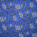 Floral Traditional Polynesian Tattoo Background Poly Cotton Fabric | Islands Fabric