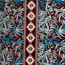 Areca Plam Tree Leaves Light Barkcloth Fabric | Islands Fabric