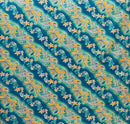 Diagonal Tiare Lei Polyester Fabric | Islands Fabric