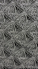 Traditional Polynesian Tattoo Triangle formation Design Poly-Cotton Fabric| Islands Fabric