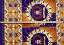 Tongan Seal Double Border Cotton Light-Barkcloth Fabric | Islands Fabric