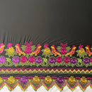 Floral Bird Embroidered Polyester Fabric | Islands Fabric