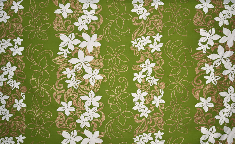 Tiare Garden Glitter Polyester Fabric| Islands Fabric