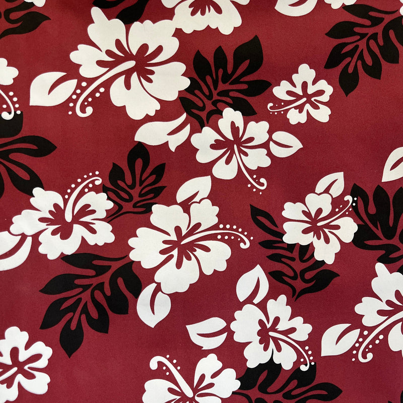 South Pacific Islander Flowers Polyester Fabric  | Islands Fabric