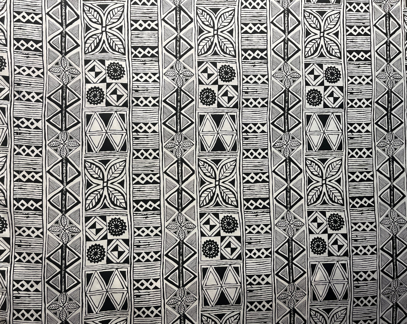 Traditional Polynesian Tapa Fabric | Polyester