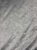 White Island Floral Bloom Bridal Embroidery Polyester Fabric | Islands Fabric