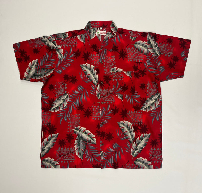 Split Leaf Hammock Fern Cotton Shirt | Islands Fabric