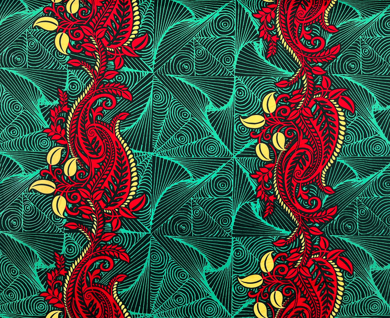 Paradise Floral Vines Cotton Fabric | Islands Fabric