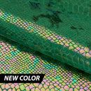 Illusion Anaconda Foil Printed Stretch Velvet Fabric | Blue Moon Fabrics