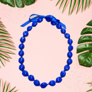 Blue Kukui Nut Lei 