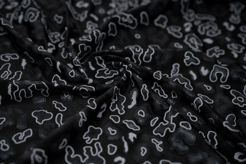 Leo Party Foil Printed Spandex Fabric | Blue Moon Fabrics