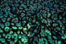 Leo Party Foil Printed Spandex Fabric | Blue Moon Fabrics
