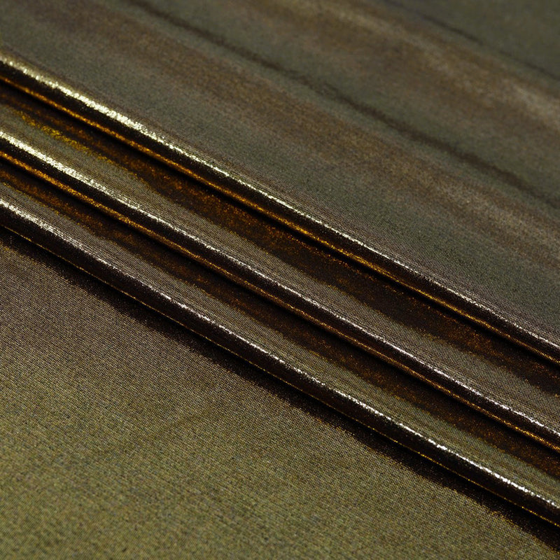 Mercury Titanium Foiled Spandex Fabric | Blue Moon Fabrics