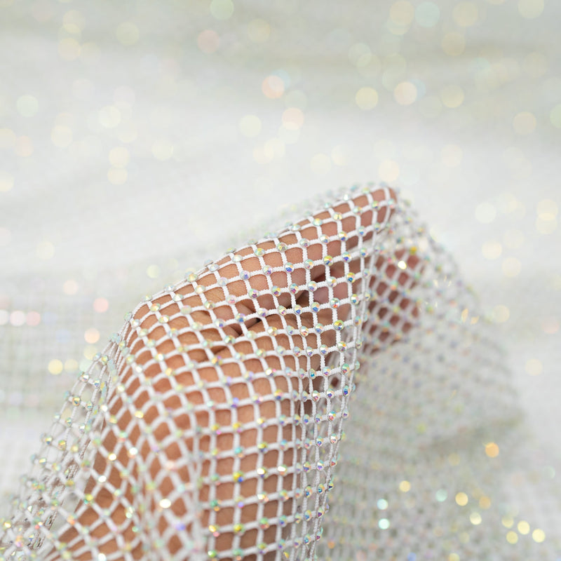 Enigma Diamond Fishnet Fabric | Blue Moon Fabrics