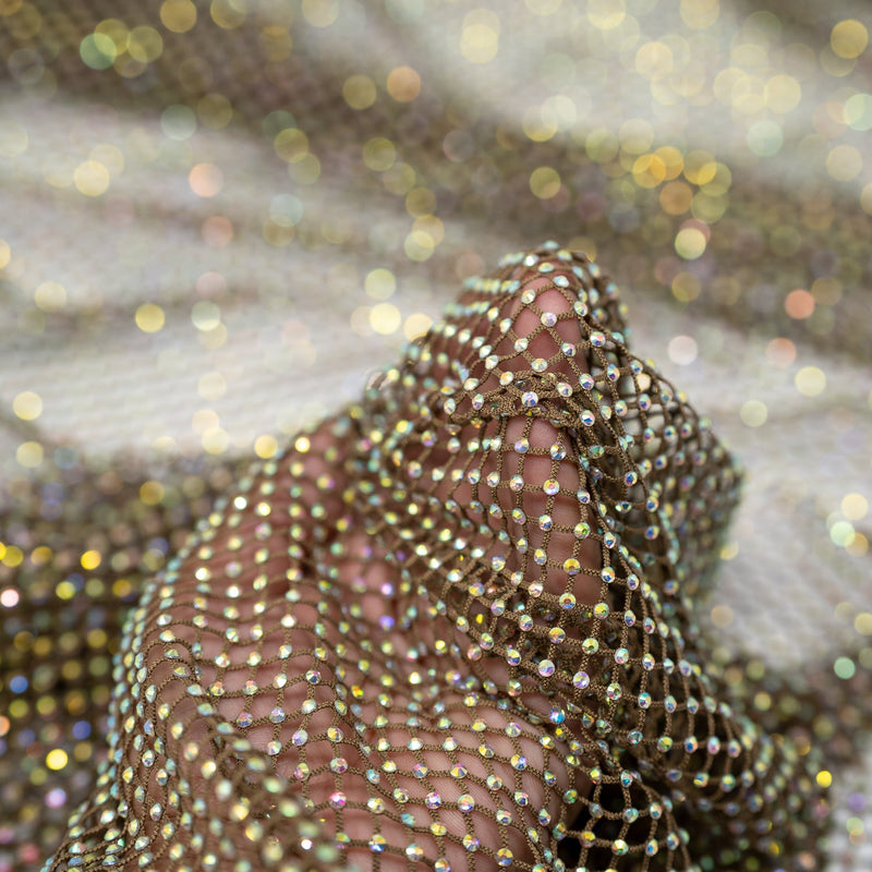 Enigma Diamond Fishnet Fabric | Blue Moon Fabrics