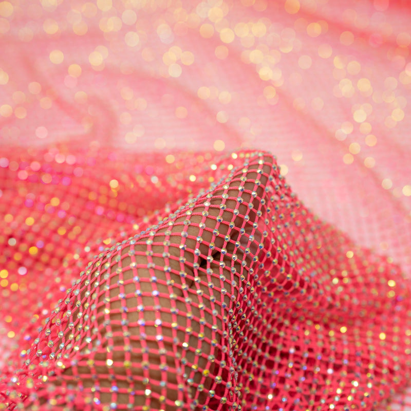 Enigma Diamond Fishnet Fabric | Blue Moon Fabrics