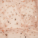 Brilliance Beaded with Rhinestone Stretch Mesh Fabric | Blue Moon Fabrics