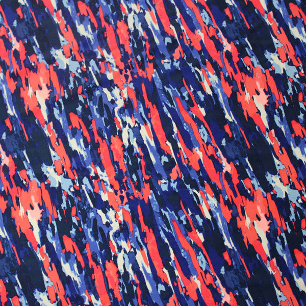 Paint Splatter Printed Spandex | Blue Moon Fabrics