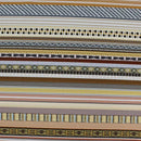 Embroidered Ribbons Printed Spandex | Blue Moon Fabrics