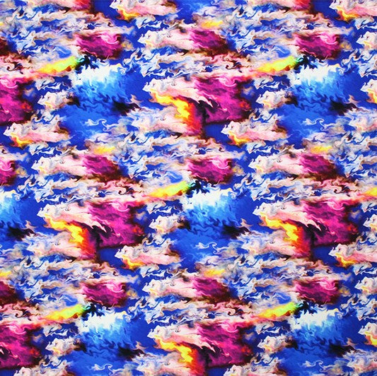 Resin Pour Printed Spandex | Blue Moon Fabrics