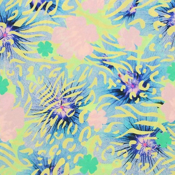 Groovy Times Printed Spandex | Blue Moon Fabrics