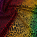 Multicolor Safari Spots Printed Spandex Fabric | Blue Moon Fabrics