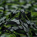 Camouflage Plaid Printed Spandex Fabric | Blue Moon Fabrics