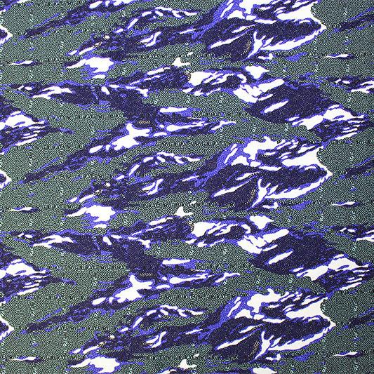 Abstract Topographic Printed Spandex Fabric | Blue Moon Fabrics