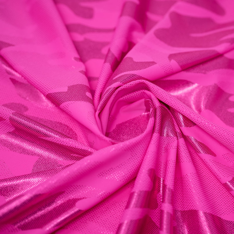 Nugi Foil Printed Spandex Fabric | Blue Moon Fabrics