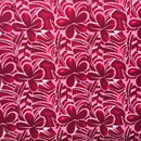 Hot Pink & Berry Plumeria Flower Polyester Fabric