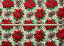 First measurement for Poinsettia Pine Holiday Plaid Polyester Fabric