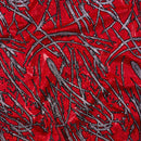 Pollock Shattered Glass Foiled Spandex Fabric | Blue Moon Fabrics