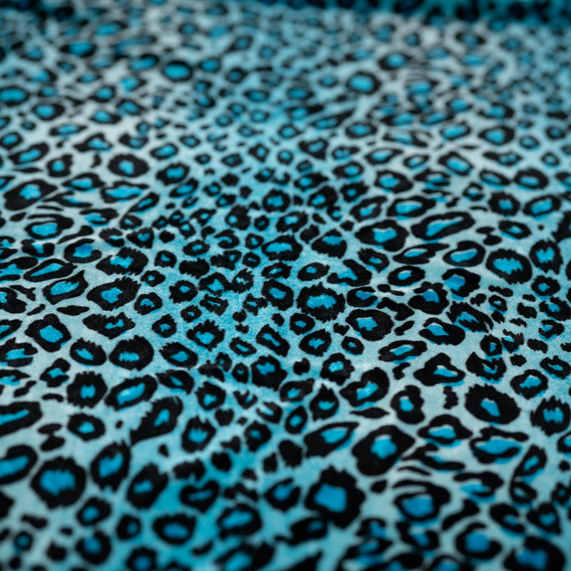 Pug Leopard Primo Stretch Velvet Fabric | Blue Moon Fabrics