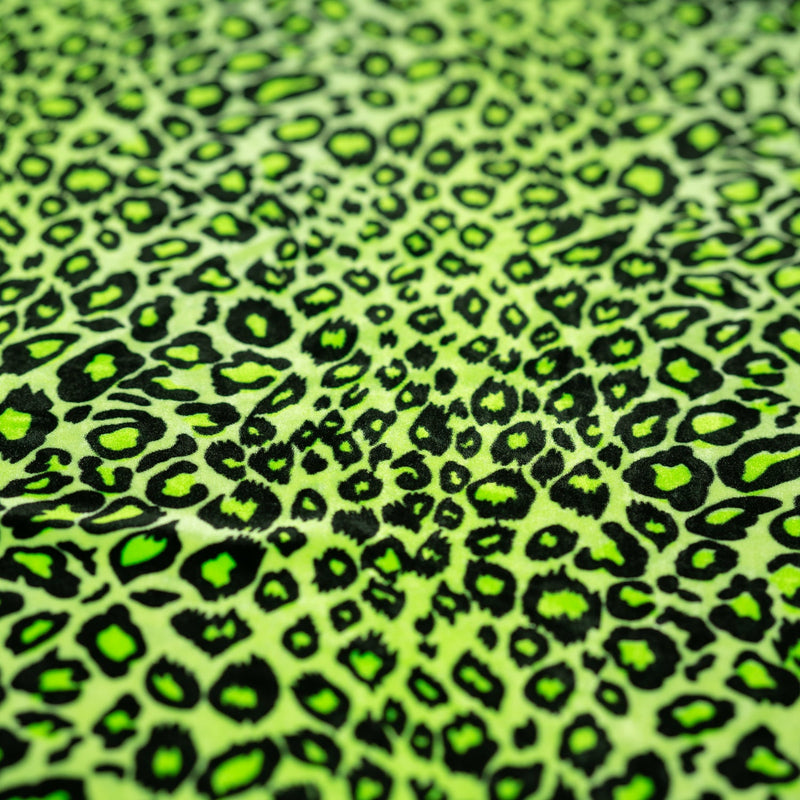 Pug Leopard Primo Stretch Velvet Fabric | Blue Moon Fabrics