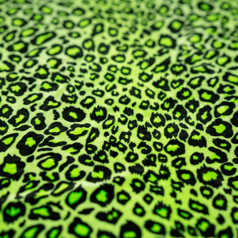 Pug Leopard Primo Stretch Velvet Fabric | Blue Moon Fabrics