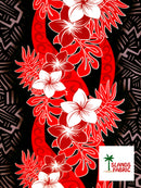 Triple Tropical Border Rayon Fabric | Islands Fabric