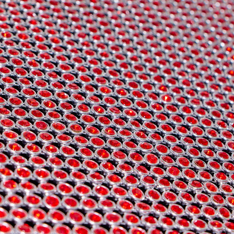 Rhinestone Aluminum Scale Mesh Fabric | Blue Moon Fabrics