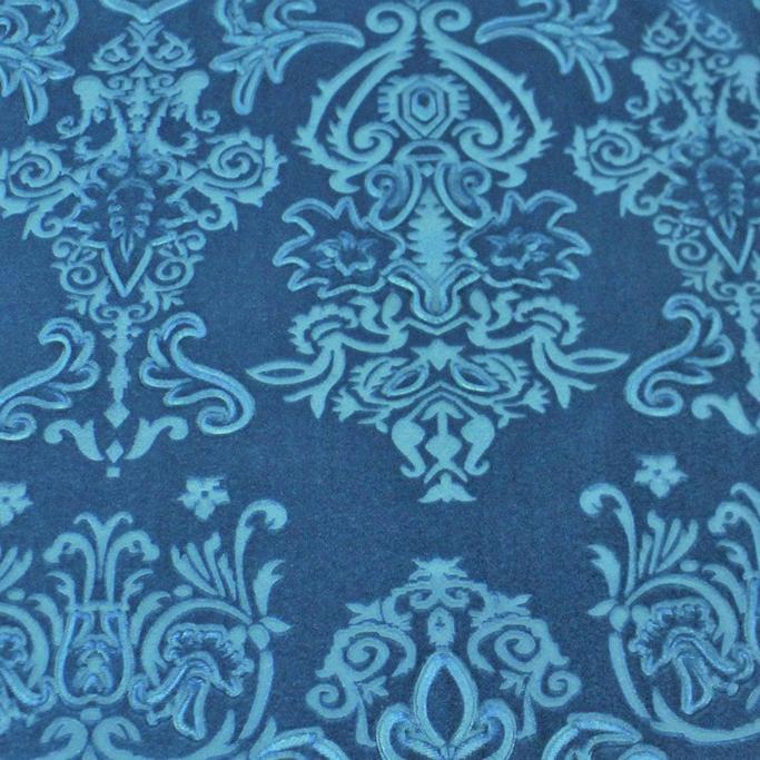 Royalty Embossed Stretch Velvet Fabric | Blue Moon Fabrics